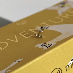 BVLA 14k White Gold Threadless Anchor